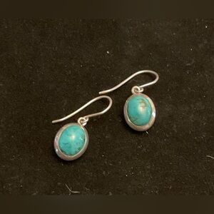 925 SS Turquoise Earrings